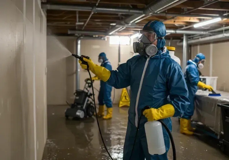 Basement Sanitization and Antimicrobial Treatment process in Gervais, OR