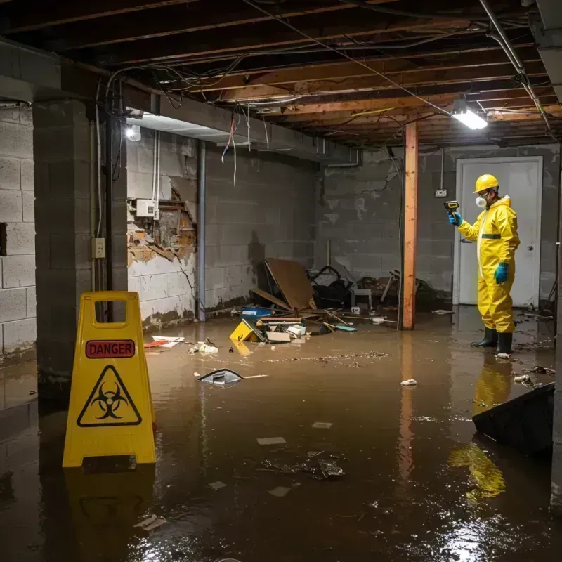 Flooded Basement Electrical Hazard in Gervais, OR Property